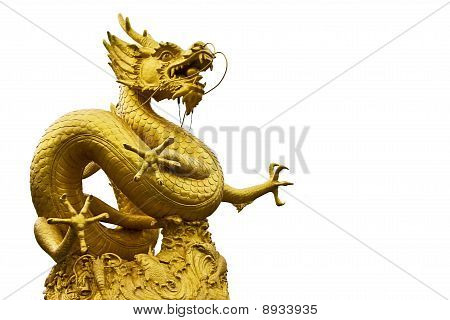 Kinesisk drage statue
