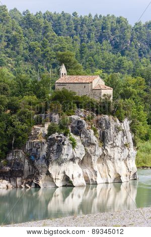 church near Pont Mirabeau, Provence, France