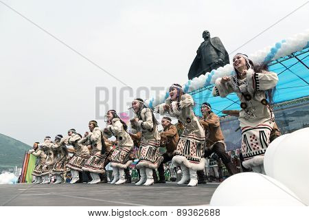 Concert Of Koryak National Dance Ensemble Mengo. Kamchatka, Russia