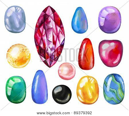 Watercolor Gems Collection
