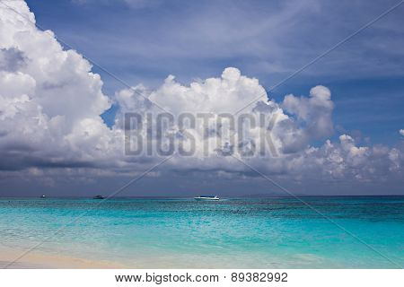 Sand Beach And Sea At Tachai Island, Thailand
