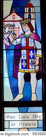 Stained glass of californian mission