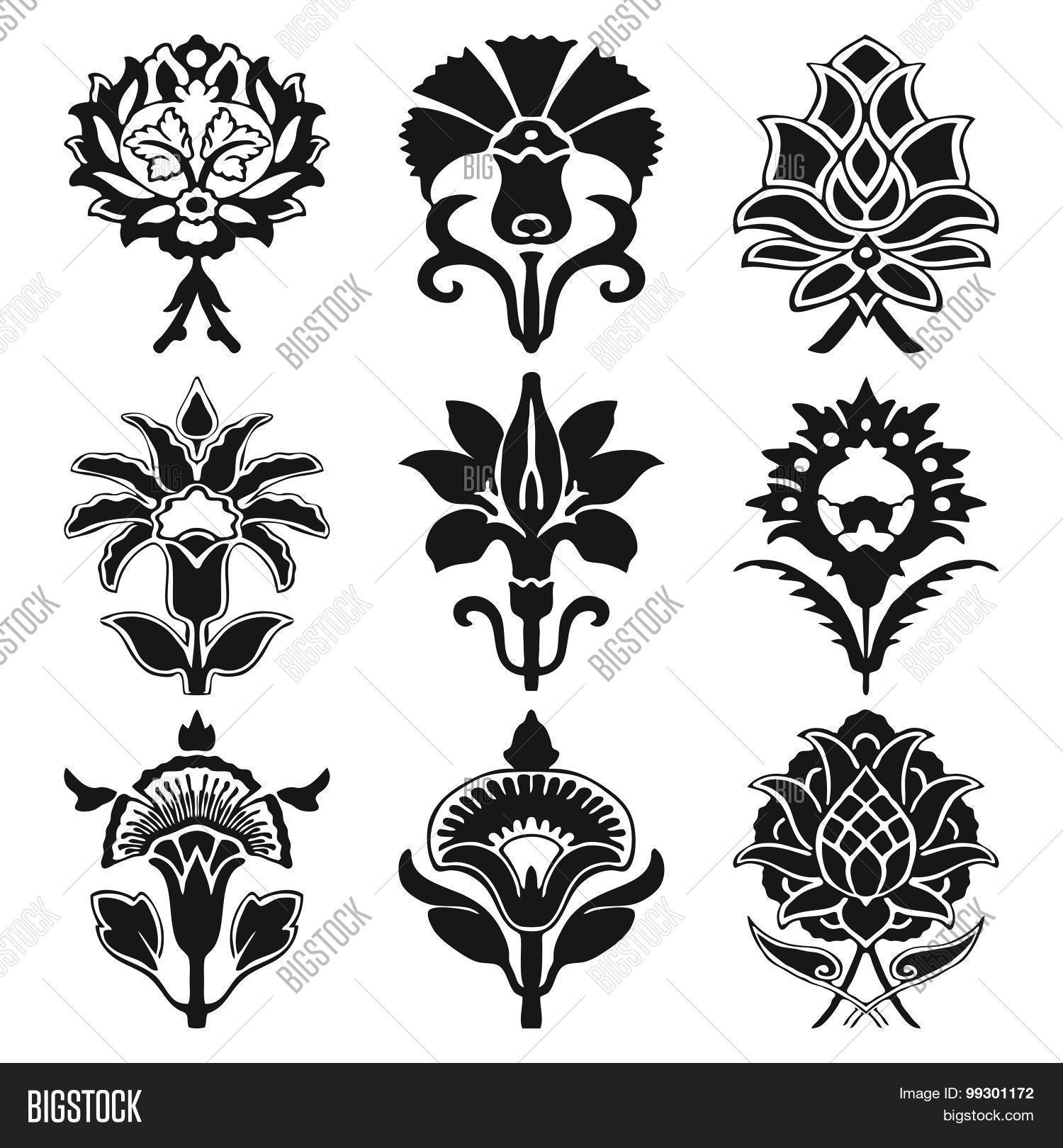 Vintage Set Oriental Vector Photo Free Trial Bigstock