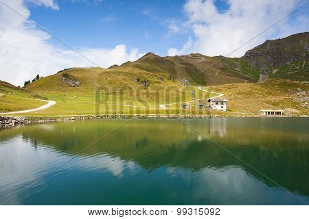Summer Landscape  From Obertauern Ski Resort In Austria