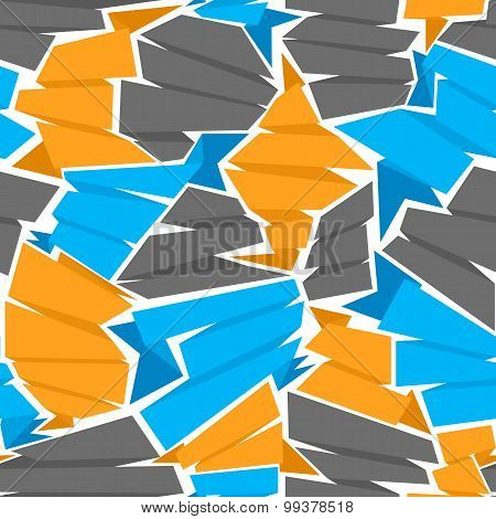 Seamless flat ribbons pattern