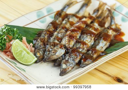 Traditional Japanese Food, Shishamo Yaki