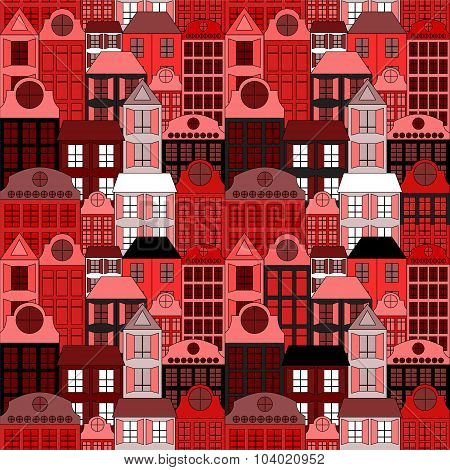 Seamless Building Background. Stock Vector