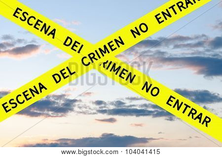 Escena del crimen no entrar