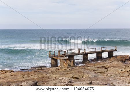 Fishing Jetty Rocky Coastline