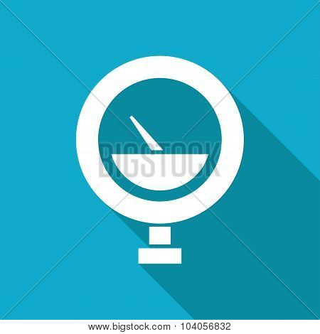 Vector color flat manometer icon