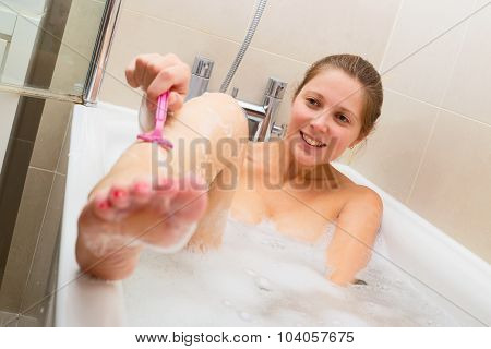 shaving legs