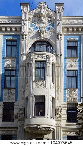 Details of Art Nouveau buildings