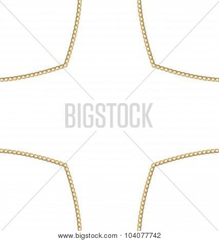 Golden Chain of Abstract Shape