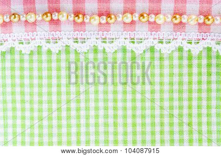 Scott Fabric. Plaid Pattern
