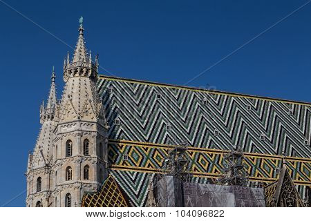 Part Of The Stephansdom In Vienna