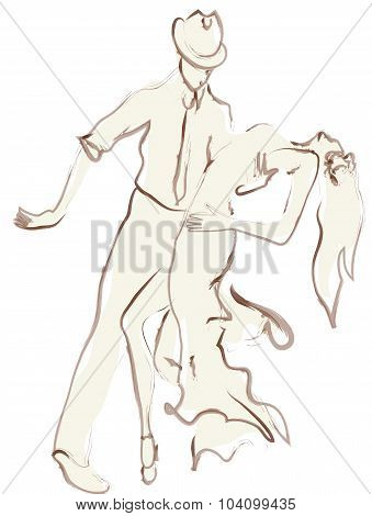 Man and Woman Dancing