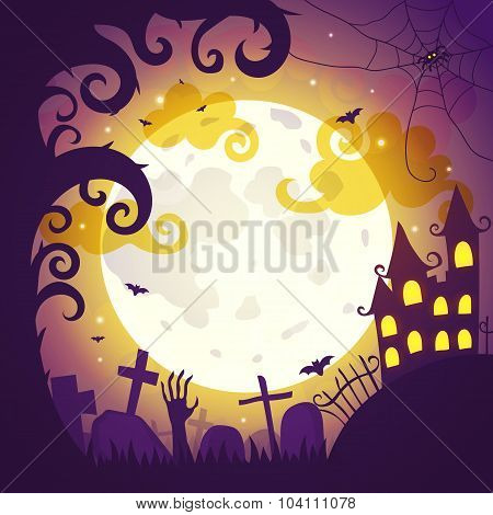 Halloween poster and card