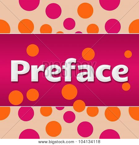 Preface Pink Orange Dots