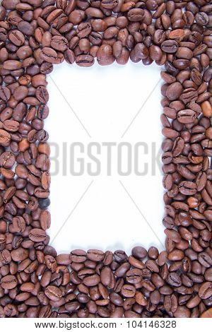 Roasted coffee beans background