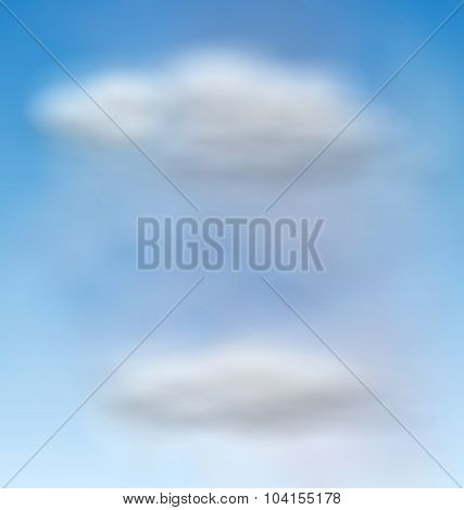 Background Blue Sky Fluffy Clouds