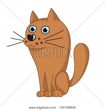 Vector illustration of cute dog like wolf