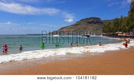 Kalapaki Beach In Nawiliwili, Kauai