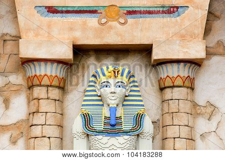 Pharaoh at Legoland park in Billund, Denmark