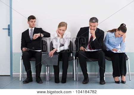 Businesspeople Waiting For Job Interview