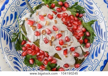 Chiles En Nogada Mexican Food