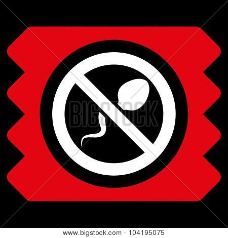 Spermicide Condom Flat Icon