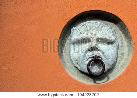 Old Wall Decoration In Potenza. Basilicata. Italy