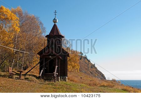 Kaple u jezera Bajkal