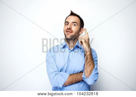 Funny and creative concept for businessman