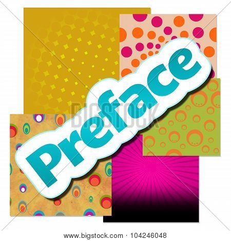 Preface Various Colorful Background