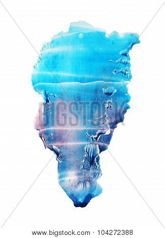 Abstract blue sky watercolor background.