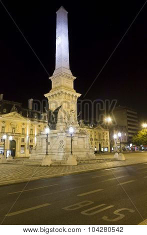 Monument To The Restorers At Night