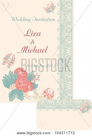 Design Wedding Invitation In Retro Style