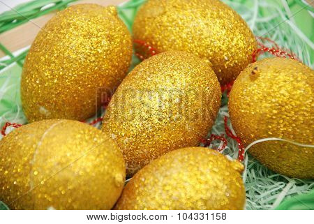 picture of an easter eggs. Religion holiday concept
