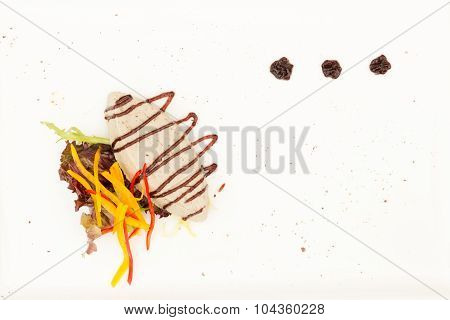 Duck Mousse, With Plum Jam, Mesclun And Olive Oil