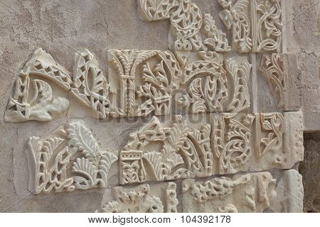 Detail Of Walls In The Madinat Al-zahra, Medieval Archaeological Complex, Cordoba, Andalusia, Spain