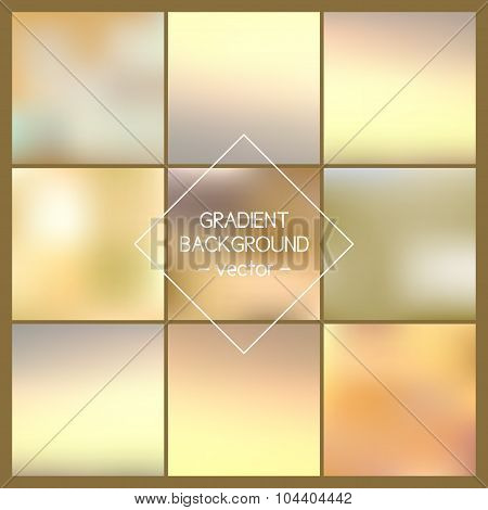 Set. Blurred Vector Backgrounds. Backgrounds For Design, Website, Infographic, Poster, Card, Adverti