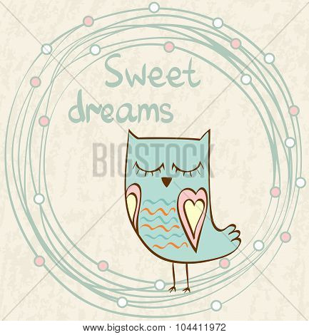 Sleeping owl