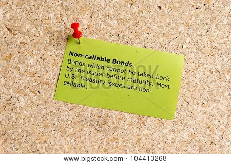 Non Callable Bonds