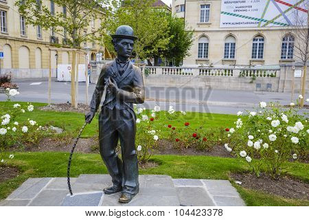Charlie Chaplin Statue, Vevey
