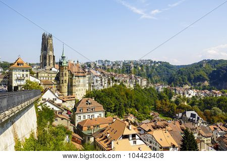 Cityscape Of Fribourg