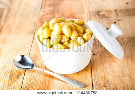 Ginkgo Seeds In A Bowl
