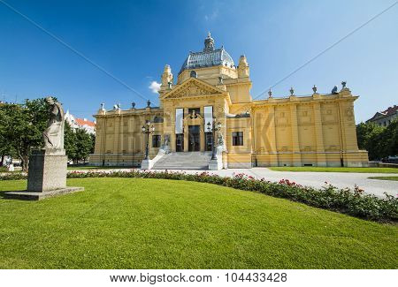Art pavilion in Zagreb capital of Croatia
