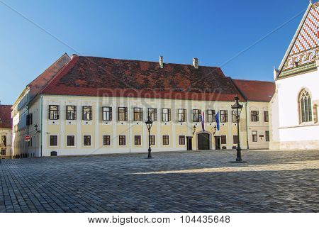 Palace of Croatian Government on St Mark's Square