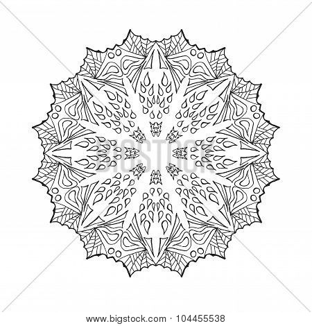 Mandala. Ethnic abstract decorative elements.
