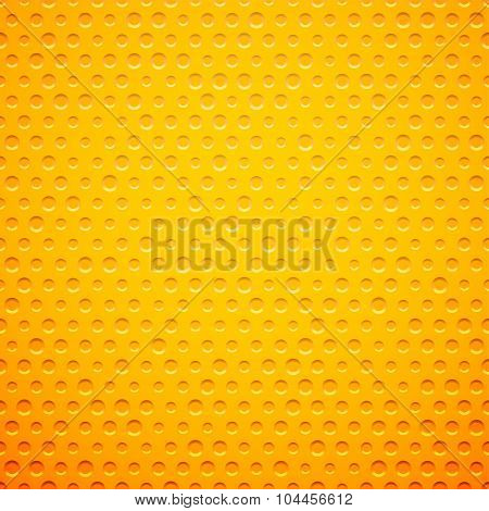 Yellow metal or plastic texture with holes